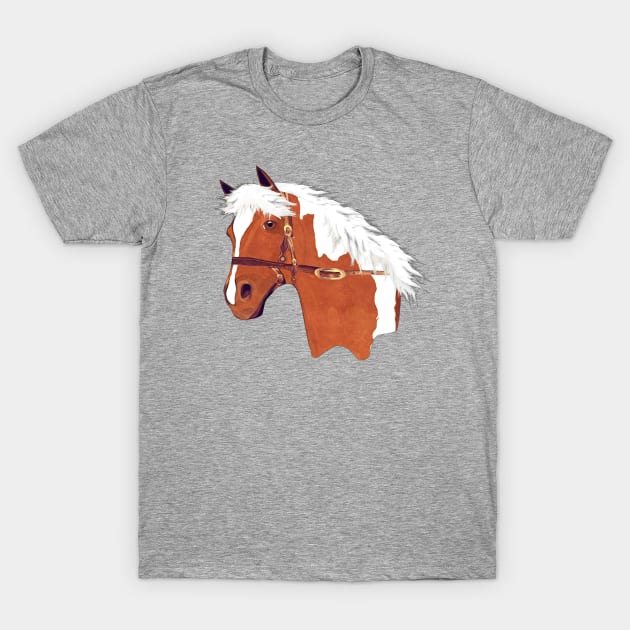 Horse Lovers Palomino T-Shirt by KC Morcom aka KCM Gems n Bling aka KCM Inspirations